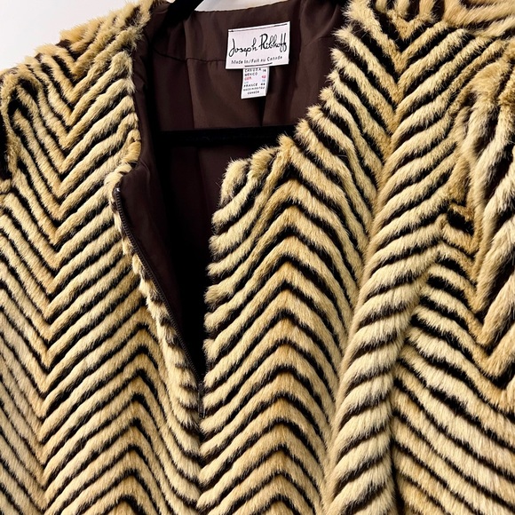 Joseph Ribcoff Faux Fur Jacket